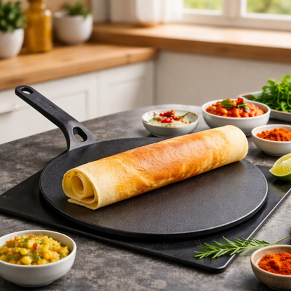 ROCA Cast Iron Flat Multi Tawa | 11.8" | 30cm