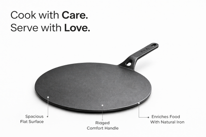 ROCA Cast Iron Flat Multi Tawa | 11.8" | 30cm