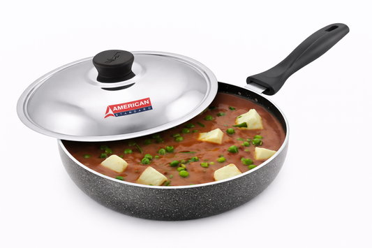American Standard Non-Stick Fry Pan (Small) – With Lid & Handle