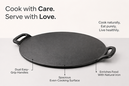 ROCA Cast Iron Dosa Tawa Triton | 12" | 30cm