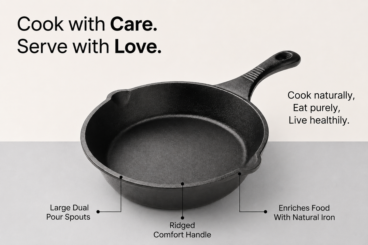 ROCA Cast Iron Skillet 8