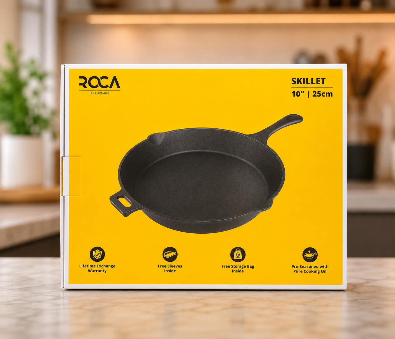 ROCA Cast Iron Skillet 10" | 25cm