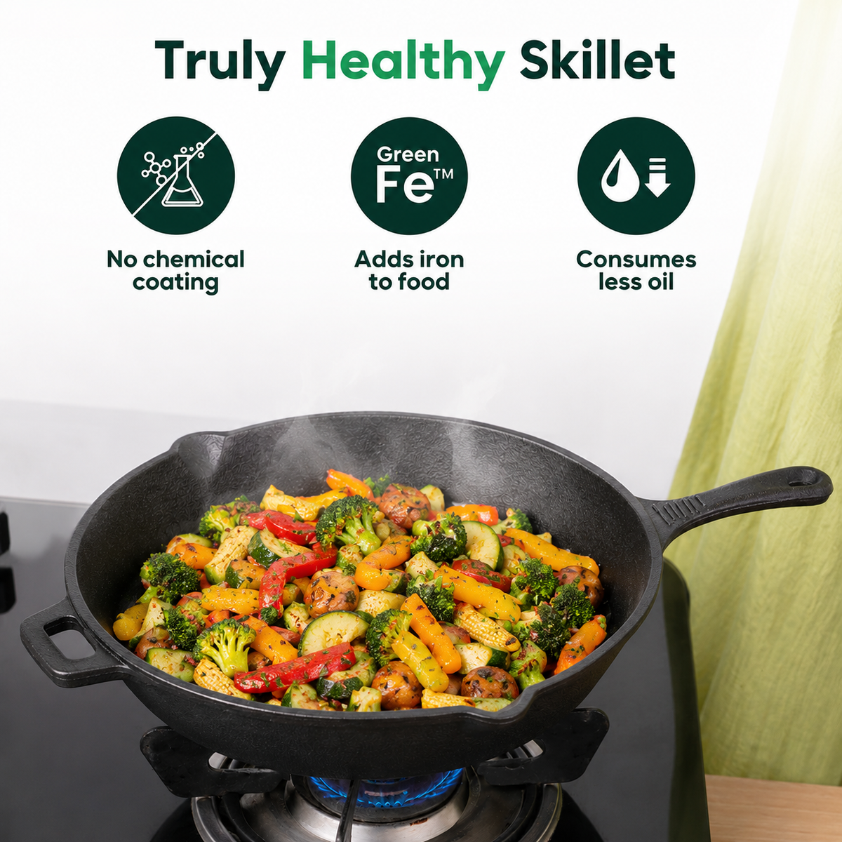 ROCA Cast Iron Skillet 10" | 25cm