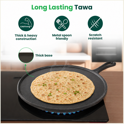 ROCA Cast Iron Dosa Tawa | 10.6" | 27cm