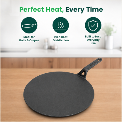ROCA Cast Iron Flat Multi Tawa | 11.8" | 30cm