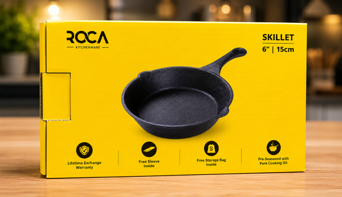 ROCA Cast Iron Skillet 6" | 15cm