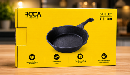ROCA Cast Iron Skillet 6" | 15cm