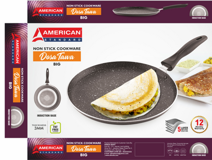 American Standard Big Dosa Tawa – Non-Stick Cookware with Induction Base (3mm)