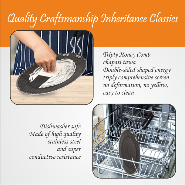 American honey comb roti tawa