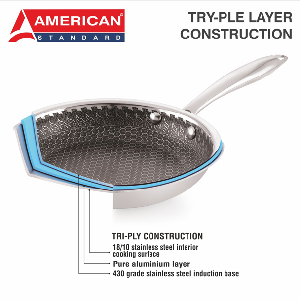 American honey comb fry pan