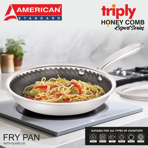 American honey comb fry pan