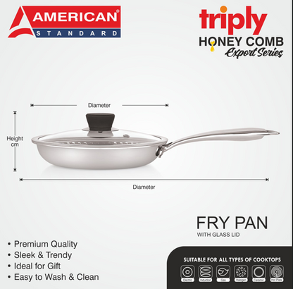 American honey comb fry pan