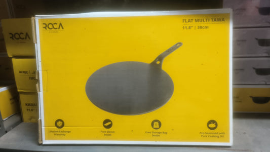 ROCA Cast Iron Flat Multi Tawa | 11.8" | 30cm