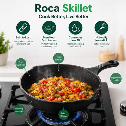ROCA Cast Iron Skillet 8